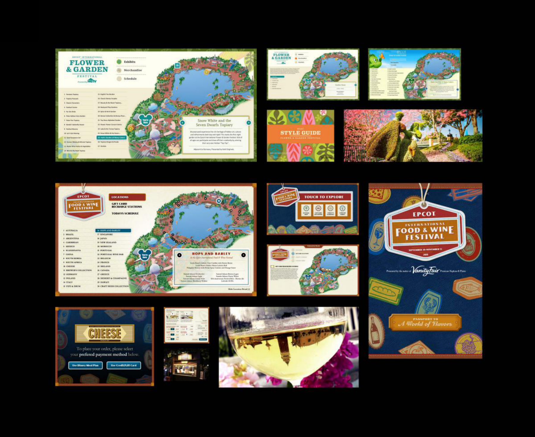 Epcot Food & Wine Festival wayfinding kiosk